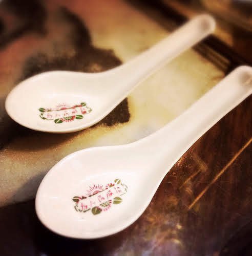 chinese, spoon, soup spoon, porcelain spoon, 為人民服務, 中式, 湯匙