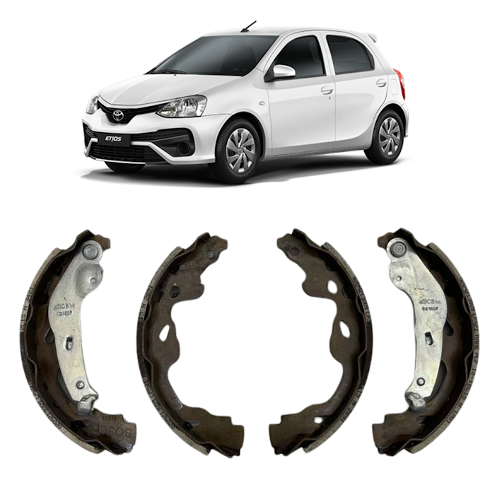 Sapatas Freio Toyota Etios 1.3 2017/2021 Original.