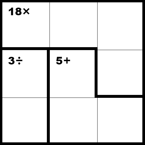 Kenken 3x3 Medio