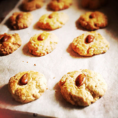 Chinese Almond Cookies, recipe,  杏仁餅乾, chinese, almond, cookies, 杏仁, 餅乾