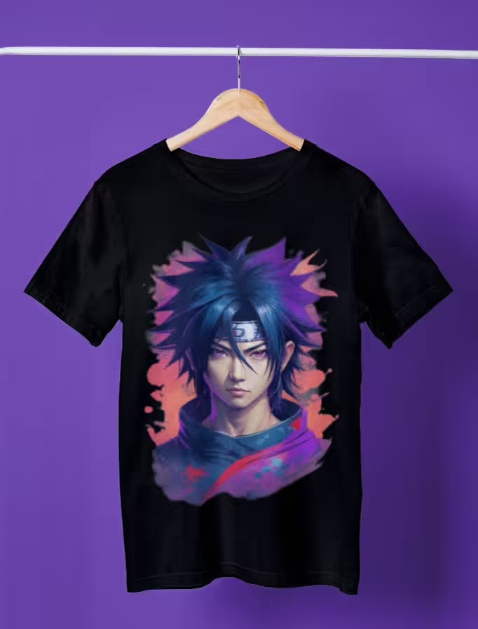 Kaos Sasuke T-shirt Kaos Custom Desain Sablon Print Cetak Terbaik Queen Bee Store, Queen Bee Digital Home