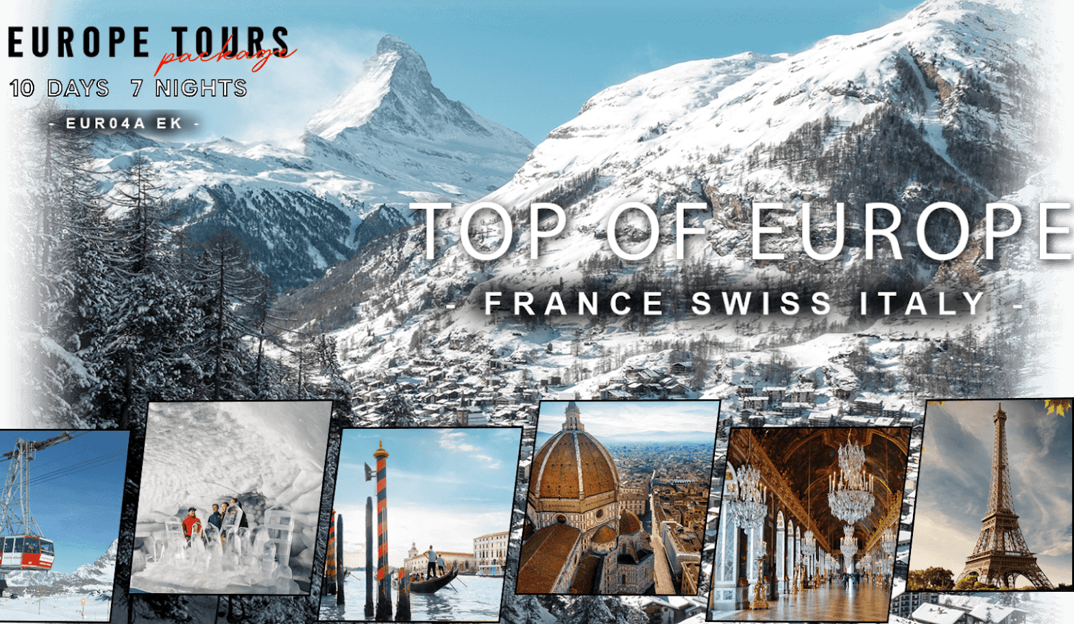 ทัวร์ยุโรป คุณภาพ พรีเมี่ยม | Europe Tours 10Days 7Nights | Top of Europe | France Swiss Italy