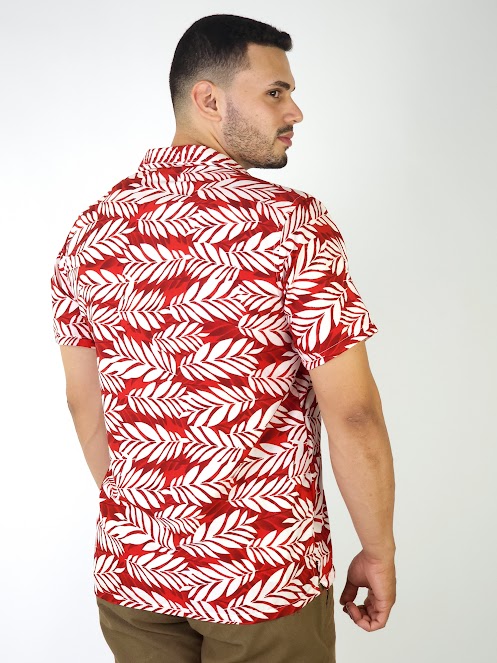 Camisa para caballero diseño floral multicolor 