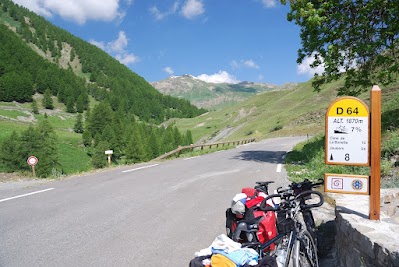 Anstieg zum Col de la Bonette