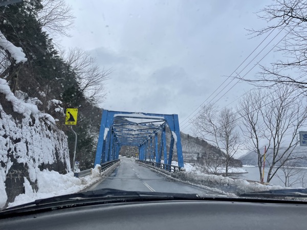 雪のある地域に入った