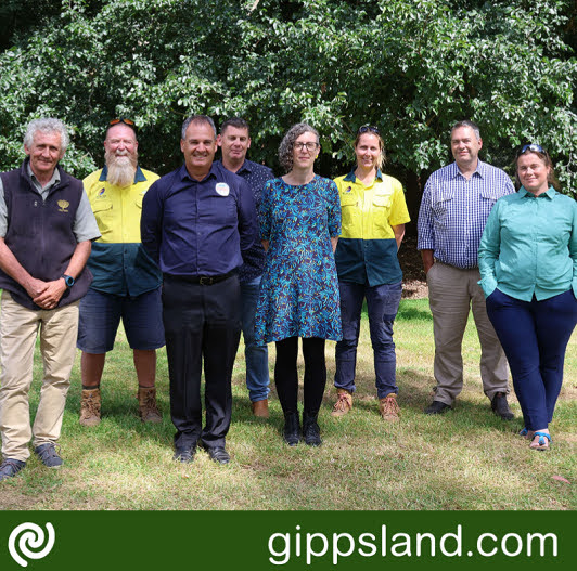 Botanic Gardens of Australia and NZs executive committee visited Sale Botanic Gardens last week to provide advice and map out action plans for its Living Collections. Pictured (from left) are Royal Botanic Gardens Victoria Manager of Horticulture at Cranbourne John Arnott, Sale Botanic Gardens Curator Tony King, Wellington Shire Council Mayor Ian Bye, Wellington Shire Council Open Space Planning Officer Liam Cole, Glen Eira City Council Coordinator of Open Space Maintenance Jess van der Werff, Wellington Shire Council Horticulturalist Lucy Brilman, National Trust of Australia (Victoria) Executive Manager of Gardens Justin Buckley and Geelong Botanic Gardens Coordinator Kellee Reissinger