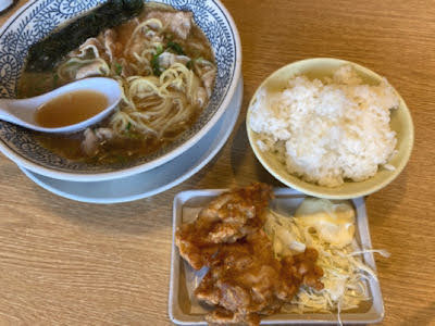 丸源ラーメン肉そばからあげセット