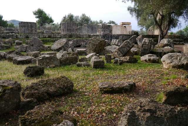 オリンピアの古代遺跡