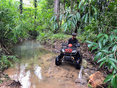 Fun ATV ride through lush green jungle at Klong Son River