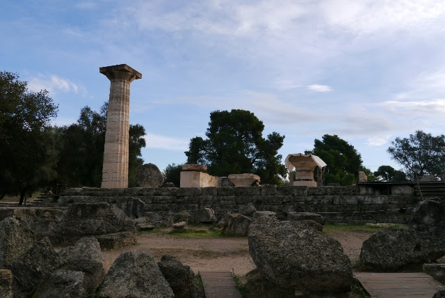 オリンピアの古代遺跡