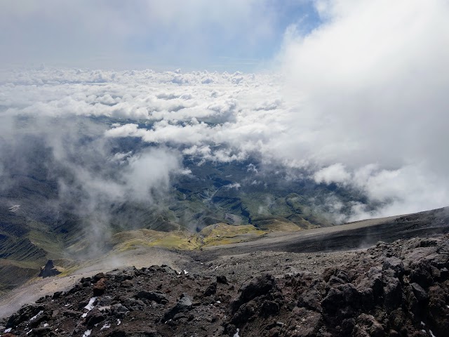 Mount Taranaki Summit Track view from The Lizard