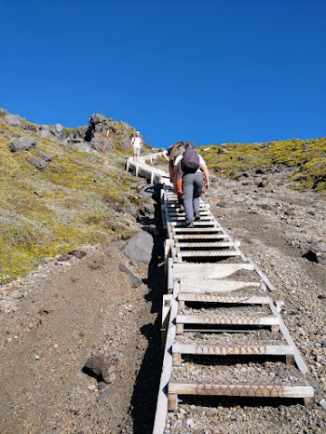 Mount Taranaki Summit Track stairs