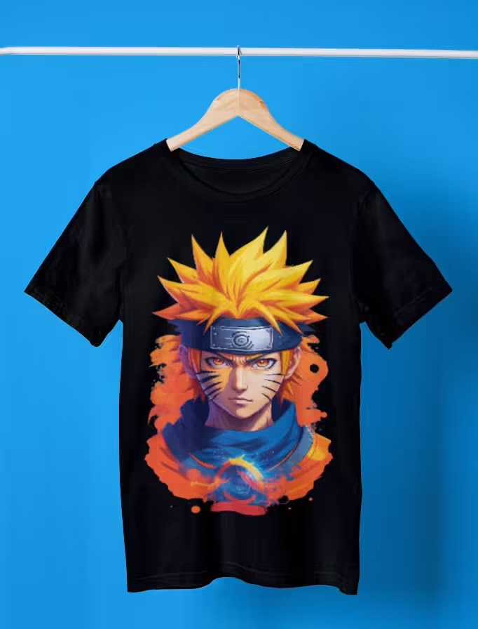 Kaos Naruto T-shirt Kaos Custom Desain Sablon Print Cetak Terbaik Queen Bee Store, Queen Bee Digital Home