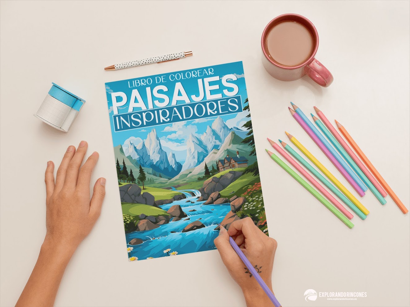 Libro de Colorear Paisajes Inspiradores libros de colorear para adultos