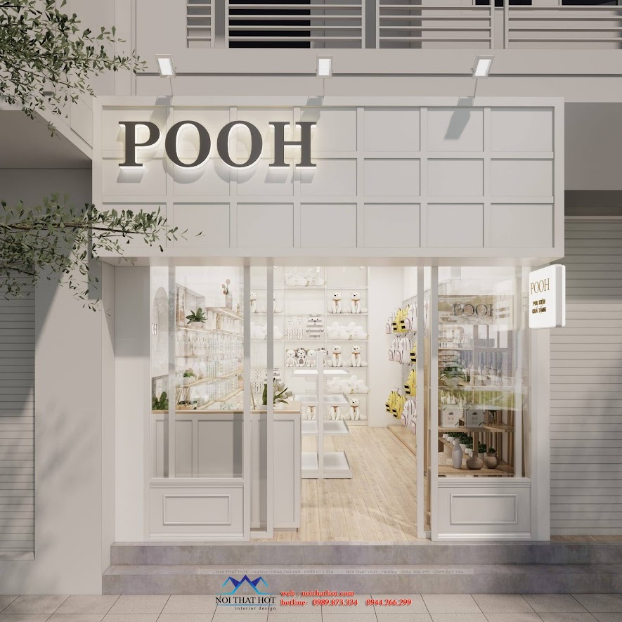 thiết kế mặt tiền shop