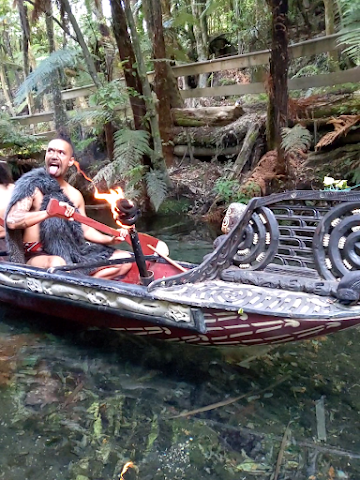 Mitai Maori Village war boat