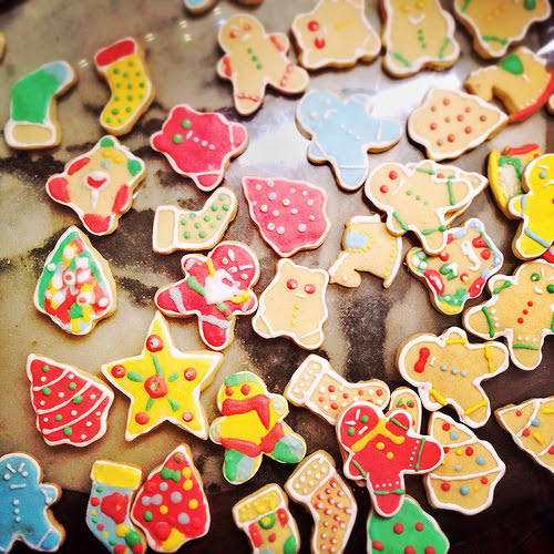 Christmas cookies, egg white icing, pasteurized egg, recipe, rolled cookies, royal icing, sugar cookies, cookie cutter cookies, 糖餅乾, 聖誕節