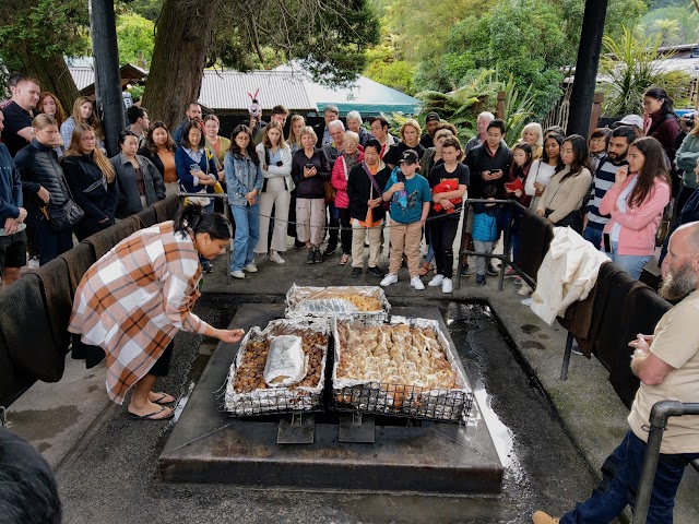 Mitai Maori Village hangi Maori food