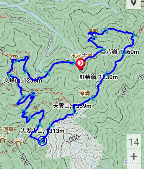 2022_嘉義～水水古道 走 大湖尖山 Ｏ型**