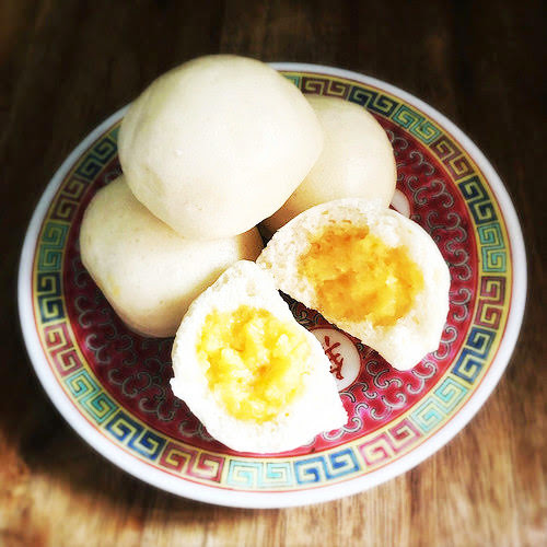 Bread, chinese, custard, Custard Buns, dim sum, egg, milk, nai wong bao, recipe, 奶黃包,