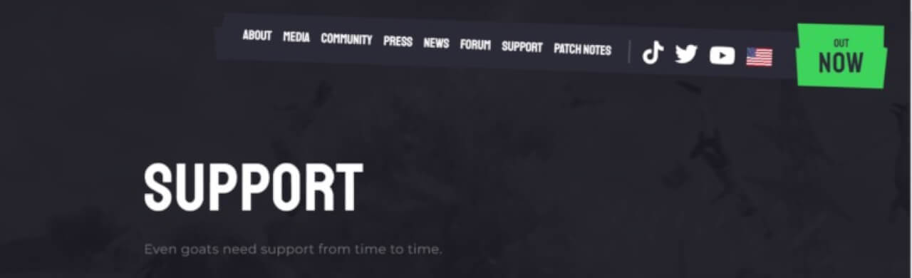 Contact Goat Simulator Support