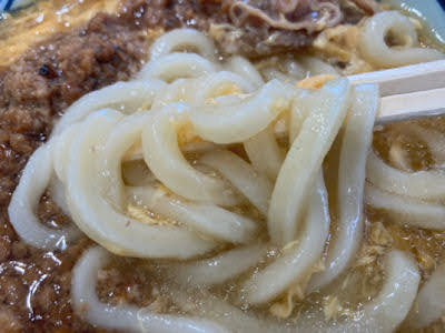 丸亀製麺肉がさね玉子あんかけうどん