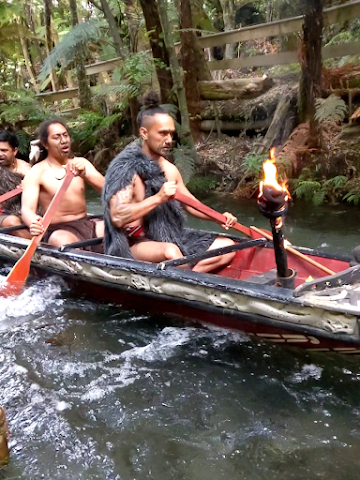 Maori traditional dug boat