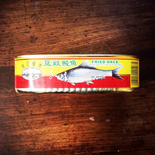 chinese, canned fish, salted, black beans, fried Dace, pearl river bridge, stir fry, 豆豉鯪魚, label graphic designer