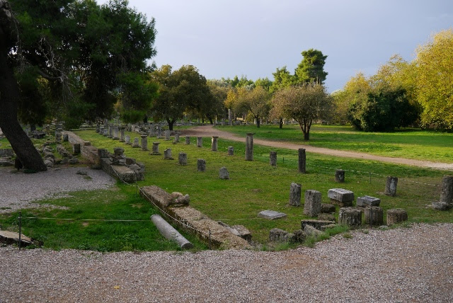 オリンピアの古代遺跡