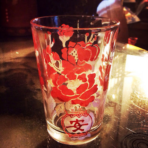 vintage, chinese, drinking, glass, cups, four seasons of peace