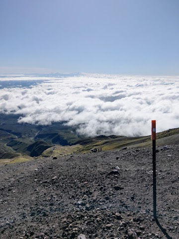 Mount Taranaki Summit Track scoria scree slope