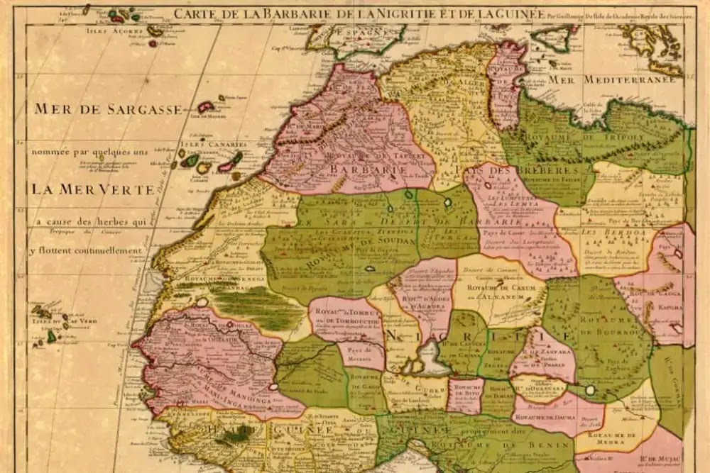 Mapa do cartógrafo francês Guillaume Delisle de 1733