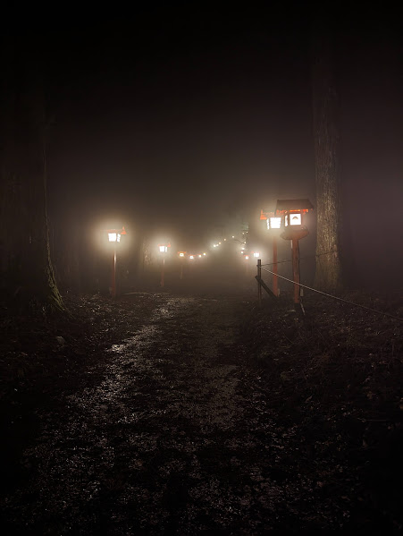 葛城神社への山道