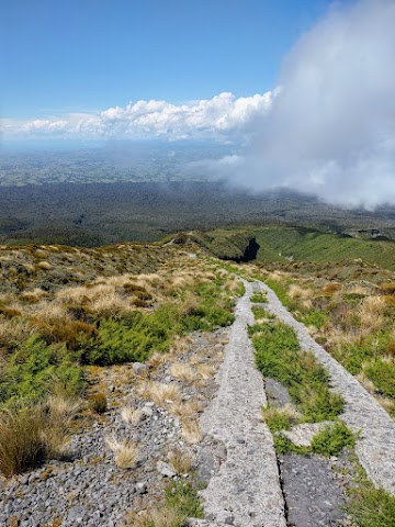 descending towards Taranaki National Park