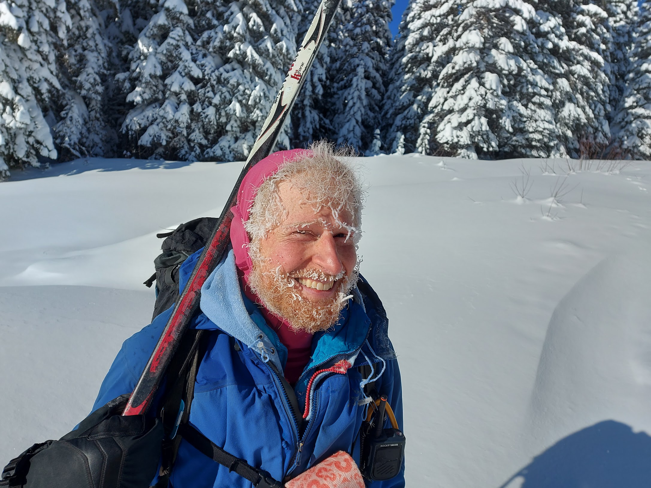 man with very frosty head and beard