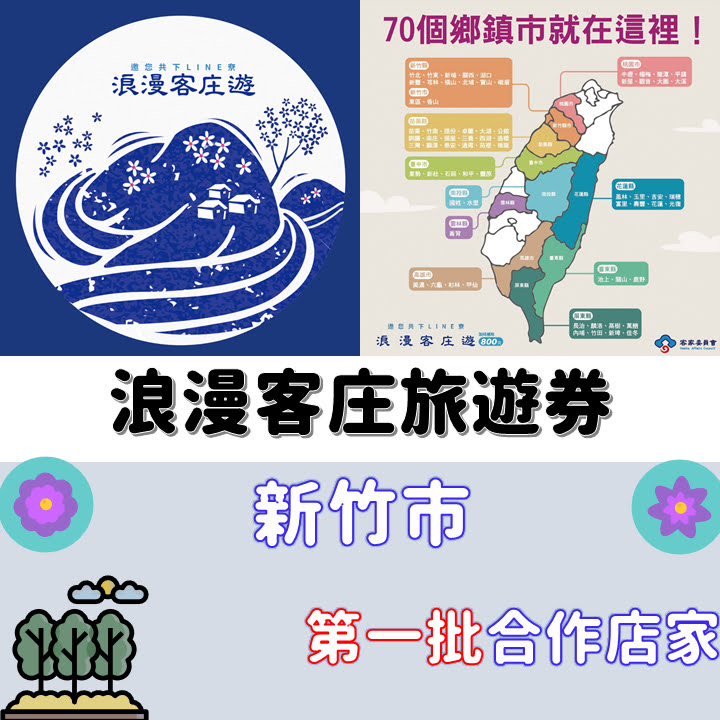 新竹市 - 浪漫客庄旅遊券 - 合作店家核定名單(第一批)