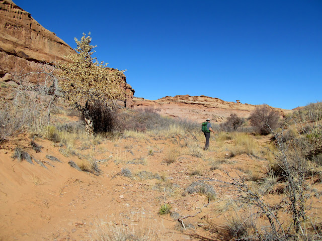 Hiking up the first canyon