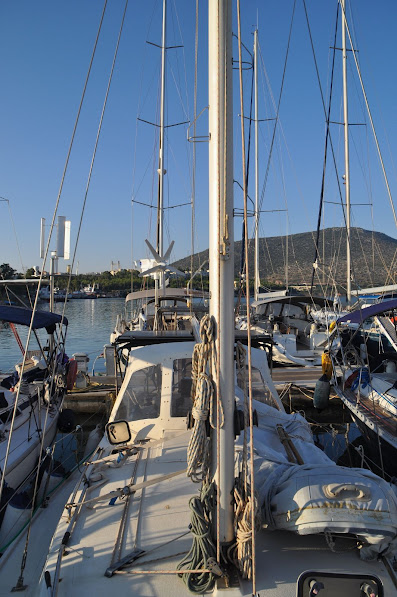 Vourkari Marina chalkida sailboat