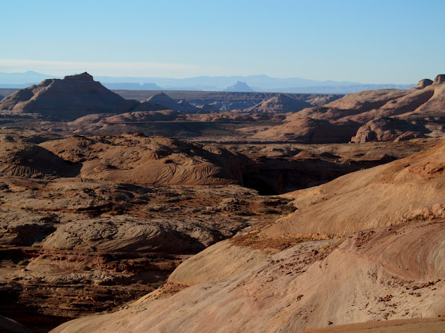 Hilgard Mountain on the horizon with Factory Butte below