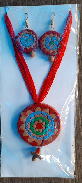 Handmade Terracotta Necklace Set