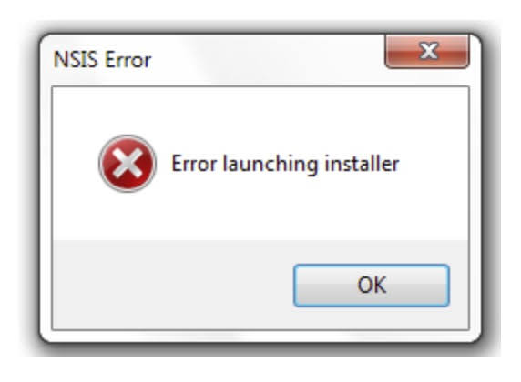 Solved: How do I fix NSIS Error "Error launching installer" when installing software on Windows?