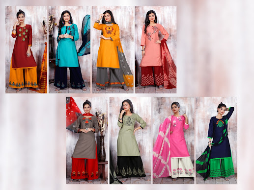 Sehnaz Manjeera Readymade Plazzo Dress Manufacturer Wholesaler