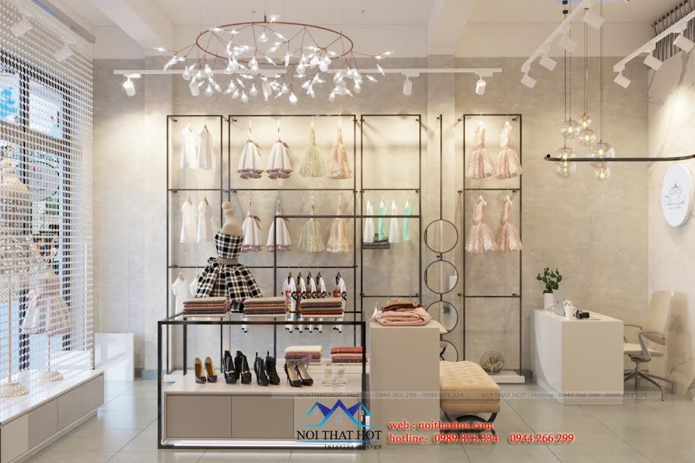 thiết kế shop quần áo thời trang