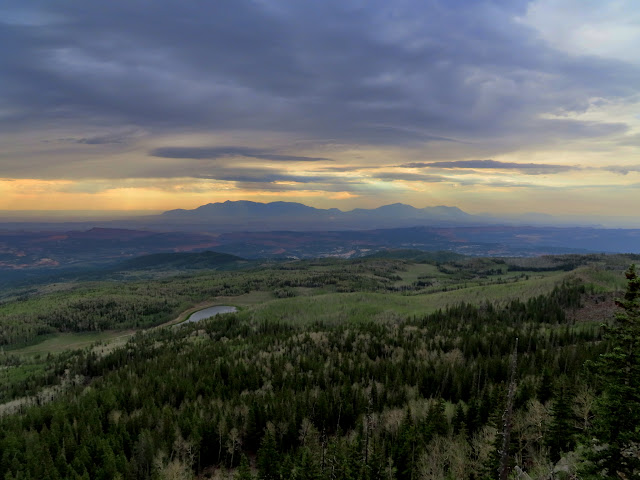 Henry Mountains viewed from Bowns Point on Sunday morning