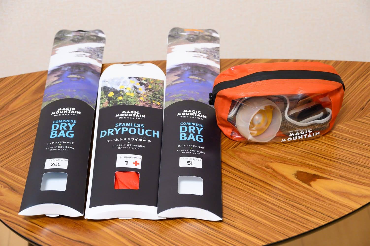 登山のポーチやスタッフバッグに 防水 透明で中身が見える マジックマウンテンが超おすすめ Japan Nomad 旅と山と写真のブログ