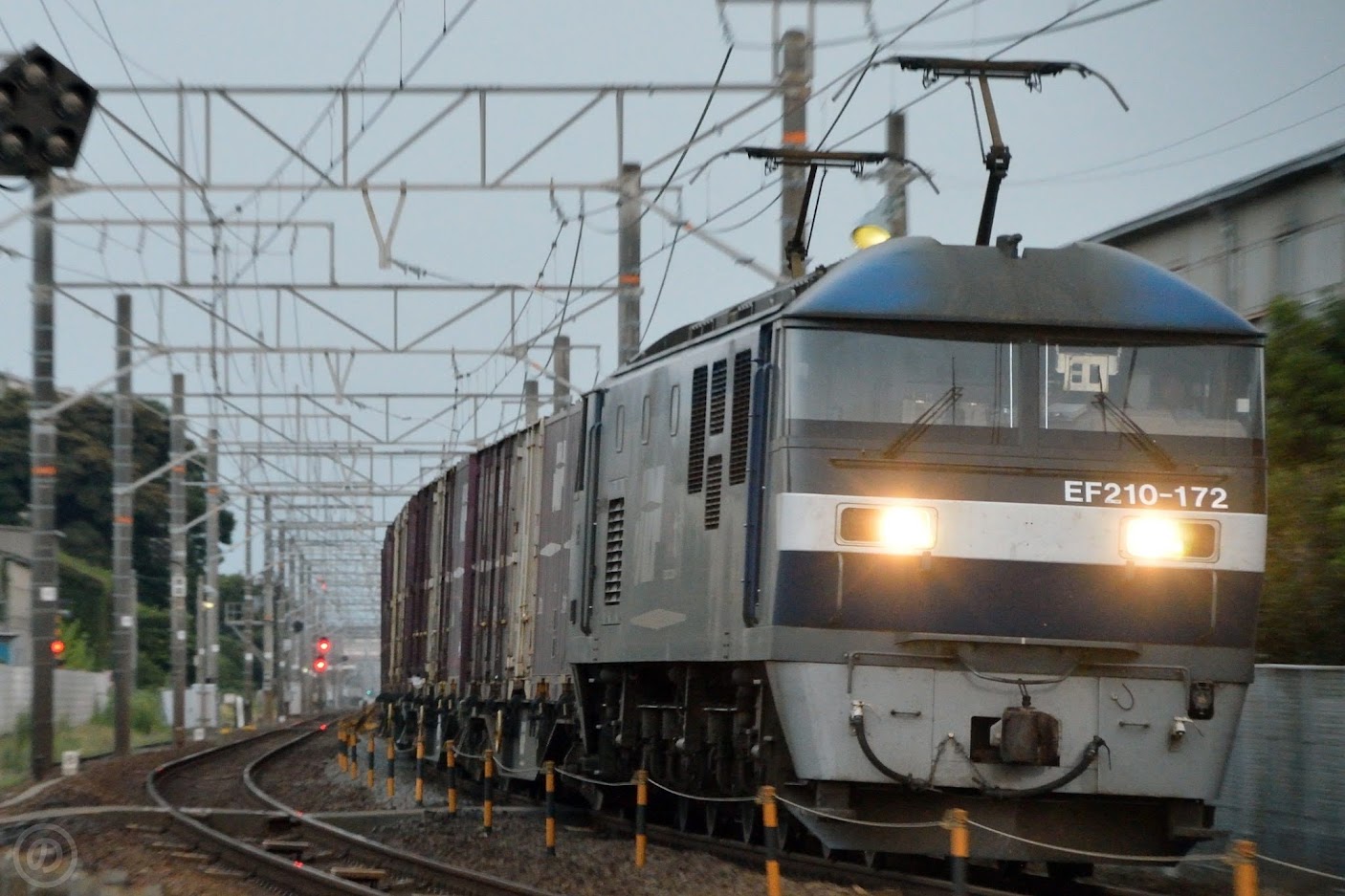 東海道線 米神にて 電気機関車 EF210 15号機