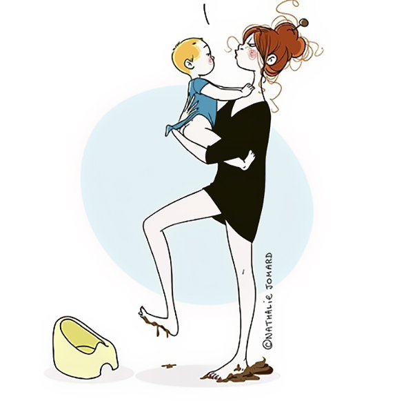 25 Honest Illustrations About Having Kids At Home