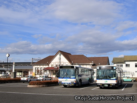 JRバス関東　白河　560&1580　白河駅にて