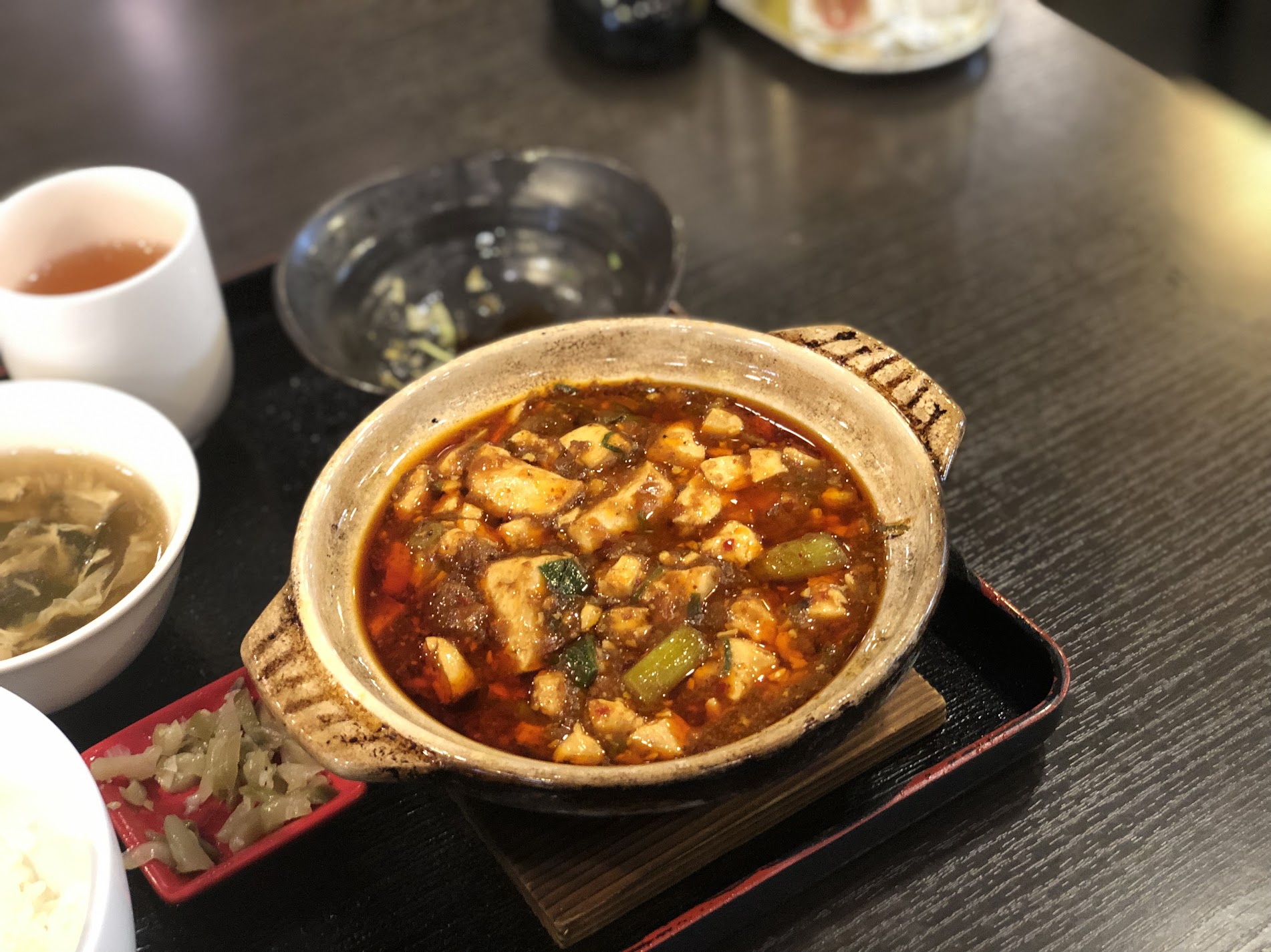 鴻福門 （コウフクモン）麻婆飯セットの麻婆