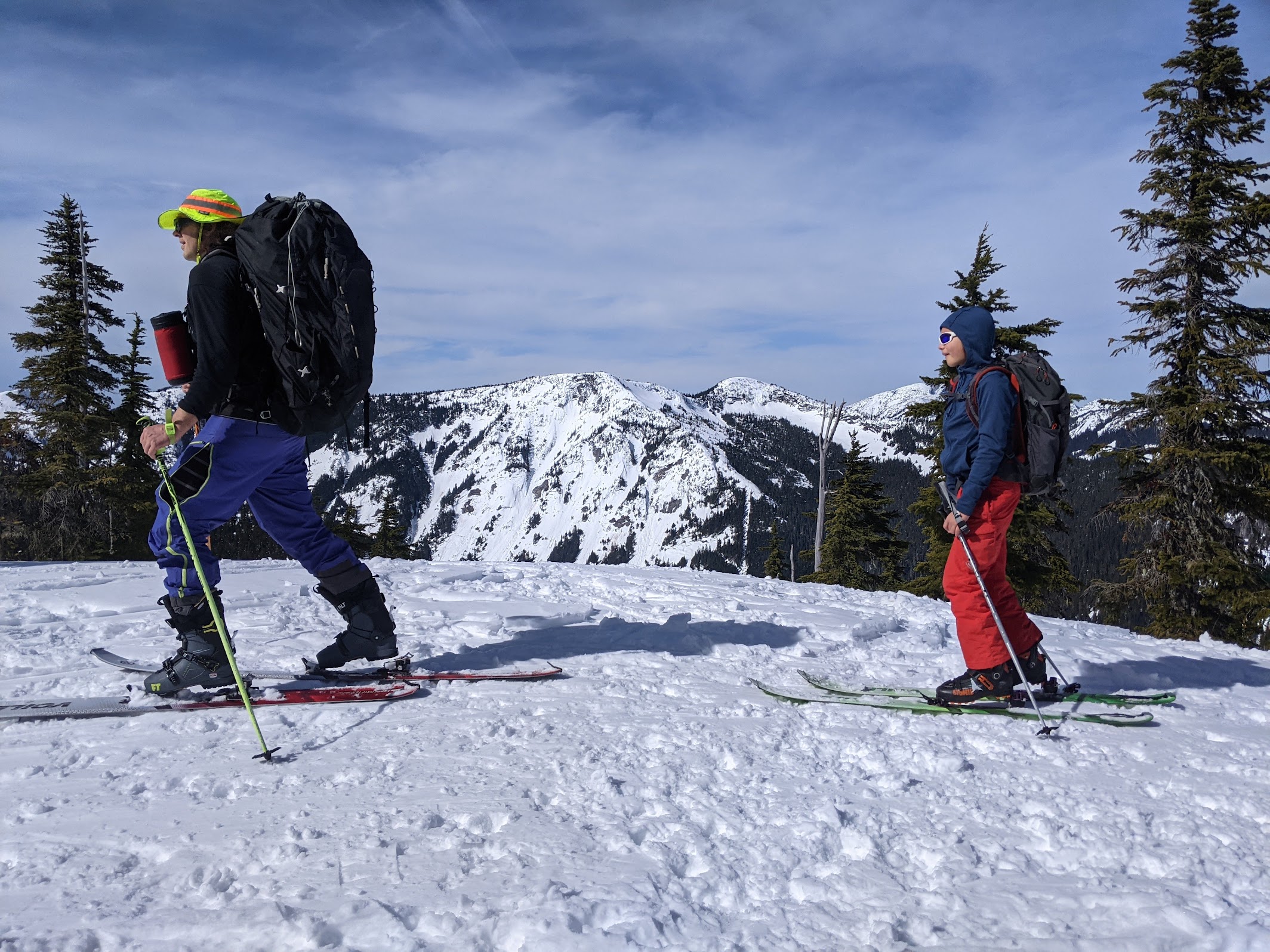 Heading up the Needle ridge (Scott)